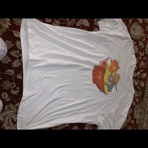 Cute oversized cat ramen t shirt